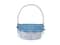 White Plastic Basket with Gingham Liner by Ashland®